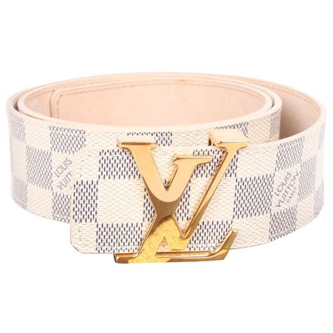 Louis Vuitton blue damier belt